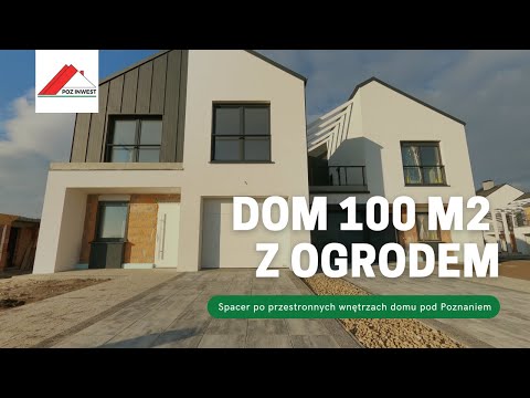 Dom 100m2 z ogrodem! Oglądamy przestronne wnętrza w nowym domu