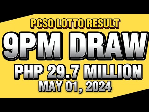 LOTTO 9PM DRAW RESULT TODAY MAY 01, 2024 #pcsolottoresults #stl #lottoresulttoday