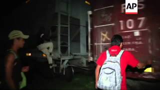 ONLY ON AP Authorities crack down on migrants trying to reach US on infamous train known as "the Bea