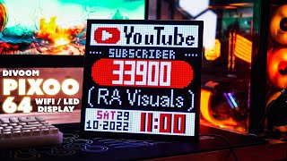 The BEST LED Pixel Art Display You Can Get For Your Setup! | Divoom Pixoo 64