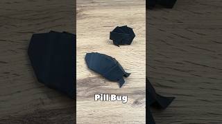 EASY ORIGAMI PILL BUG TUTORIAL STEP BY STEP | ORIGAMI ROLY POLY BUG FOLDING | DIY BUG FROM PAPER