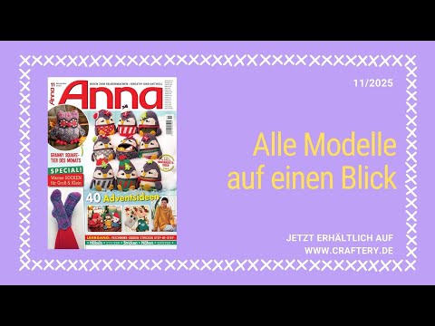 Zeitschrift ANNA 11/25 - Alle Modelle auf einen Blick
