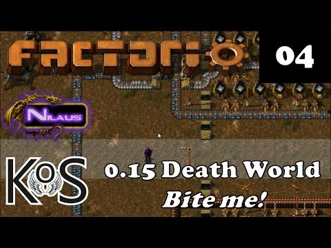 Factorio 0.15 Death World - E04 - Securing the perimeter