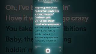 There&#39;s nothing holdin&#39; me back - Shawn Mendes #lyrics #spotify #fyp #shawnmendes #shorts
