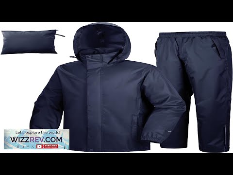 33000ft Men's Rain Suit Packable Waterproof Lightweight Rain Gear for Golf Hiking Review