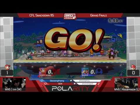 CFL Smackdown 115 WiiU - MVG Dyr (Diddy Kong) vs MVG RoguePenguin (Mario) - Grand Finals