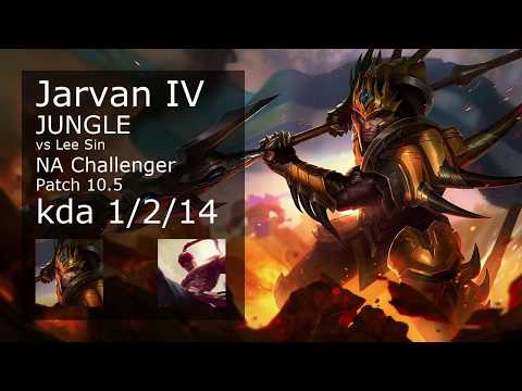 Jarvan IV Jungle vs Lee Sin - NA Challenger 1/2/14 Patch 10.5 Gameplay