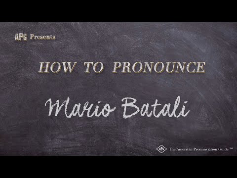 How to Pronounce Mario Batali (Real Life Examples!)