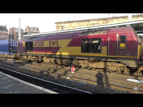 4M63 Mossend to Hams Hall Class 92 and class 67 No 92036 and 67030 Carlisle 30th Nov 2012.m2ts