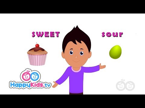 Opposites Sweet And Sour - Learning Songs For Kids And Children | Baby Songs | Happy Kids