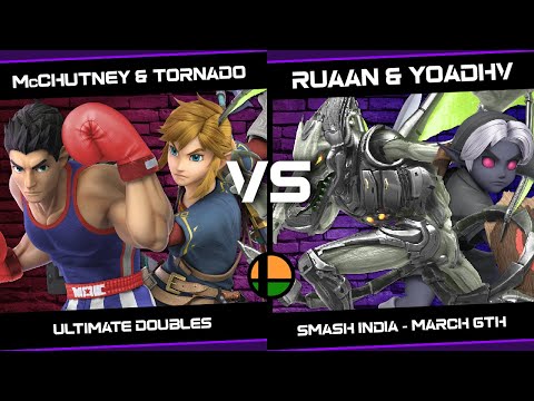 McChutney & Tornado (Mac & Link) vs RuaanRuaan & YoAdhv (Ridley & Young Link) - Smash India Doubles