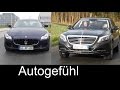 Best luxury saloon comparison test review Mercedes ...