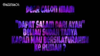 Download lagu Story WA Kekinian Remaja|| Dear Calon Imam. Annauribbuka fillah mp3
