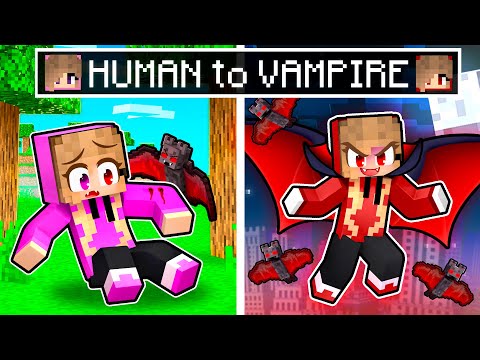 Transforming into a VAMPIRE in Minecraft!!