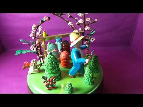 Steinbach uralte Spieluhr Nr.174 - seltenes Sammlerstück aus dem Erzgebirge