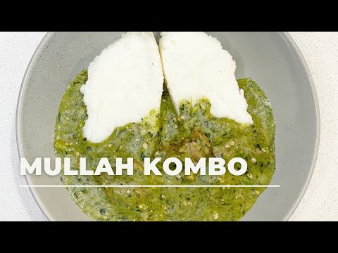 MULLA KOMBO || OKRA, SPINACH & BEEF STEW COOKED WITH PEANUT BUTTER & KOMBO (BICARB SODA/MAGADI SODA)