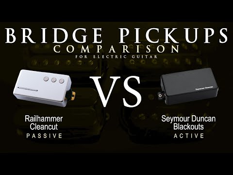 Railhammer CLEANCUT vs Seymour Duncan BLACKOUTS - Bridge Guitar Pickup Comparison Tone Demo