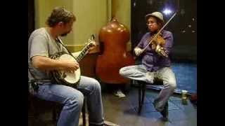 Jamming at Starbuck's in Birmingham, AL with a great fiddler