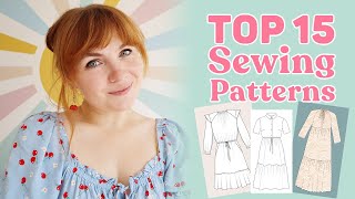 My 15 Favourite Sewing Patterns!