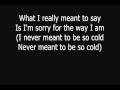 Crossfade - Cold [Lyrics] [HQ]