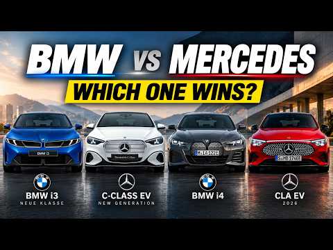 Thumbnail for BMW i3 vs Mercedes C-Class EV vs BMW i4 vs CLA – Which One Is BEST? by BMW i3
