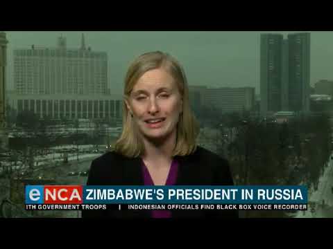 Zimbabwe president in Russia