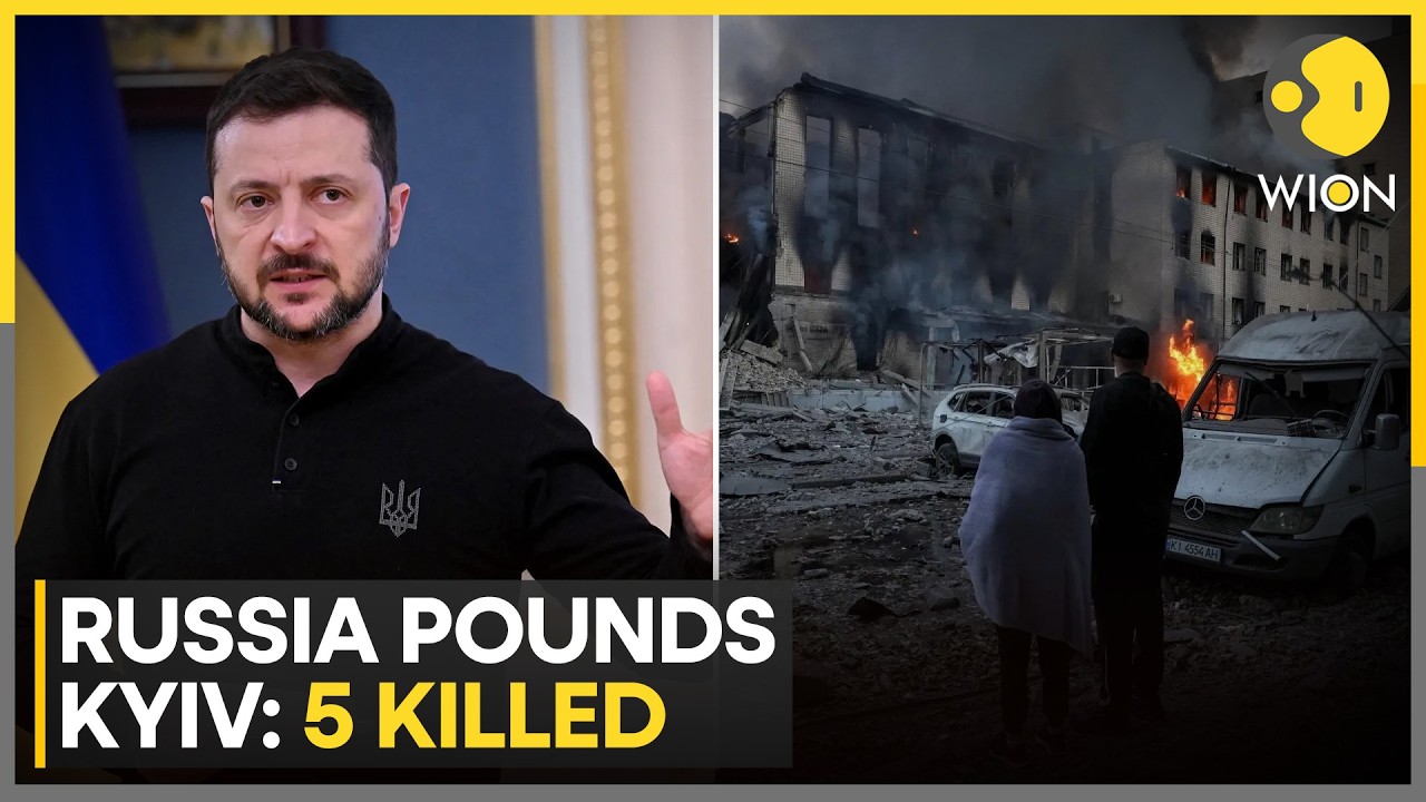 Russia-Ukraine War: Russia Pounds Kyiv, 5 Killed In Deadly Missile Strikes | WION