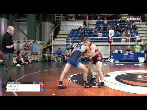 Junior GR 160 Round of 16 - Jack Ervien (WA) vs. Hayden Krein (WI)