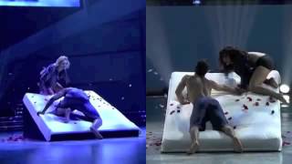 Kherington & tWitch / Janelle & Dareian Bed Dance Split-Screen SYTYCD 9