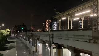 寝台特急サンライズ瀬戸・出雲　兵庫駅通過