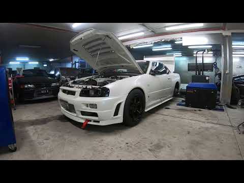 1410 HP R34GTR  Dyno pull WARGTR