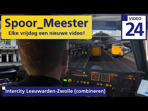 (4K) Cabview trein NS | Rij mee met de Intercity van Leeuwarden naar Zwolle + Combineren ICMm (24)