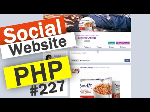 Social Website from scratch Intro Beginner tutorial | PHP | HTML | CSS | MYSQL Database