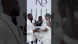 Smiles as he reads his vows 😍 #weddings