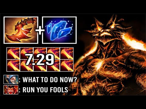 BURN TO ASHES! Crazy Overwhelming Blink + Shard Doom Counter All Most Imba Hero 7.29 Dota 2