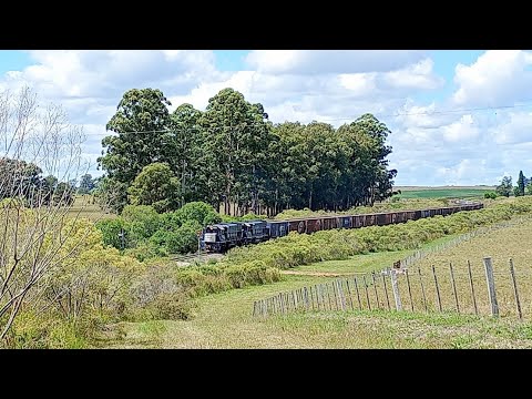 Seguindo o trem misto da descida no interior de Hulha Negra até a rampa de Bagé/RS - parte 02!