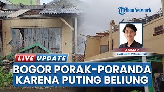 Puting Beliung Porak-porandakan Rumah di Bojonggede Bogor, 63 Bangunan Alami Rusak Berat