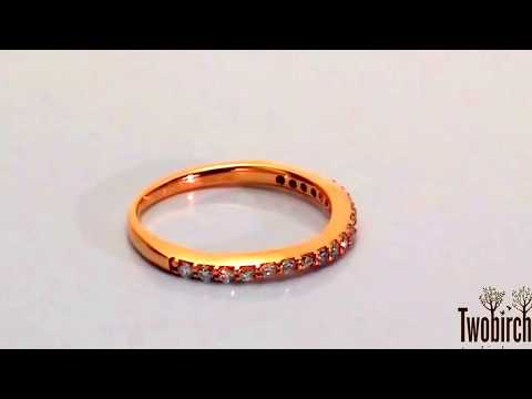 Common Prong Straight Profile Wedding RIng - TwoBirch - WR393-C RG