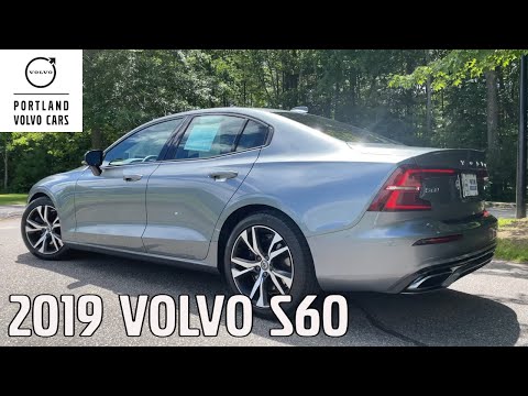 Osmium Grey Metallic 2019 Volvo S60 T6 R-Design / Walkaround with Heather