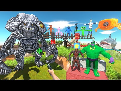 FPS Avatar Rescues Soldiers and Parkour Fights Orga Kaiju Monsters - Animal Revolt Battle Simulator