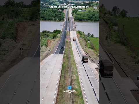 Ponte sobre o Rio Iguaçu entre C. Leônidas Marques e Realeza-PR #sul #paraná #fozdoiguaçu #curitiba