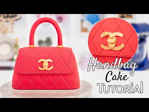 Purse-onalize 😉 your DESSERT table with this DIY handbag CAKE