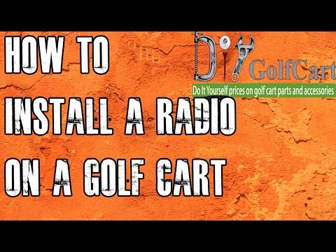 Part of a video titled Golf Cart MP3 Stereo | How to Install Radio - YouTube