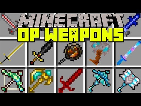Minecraft OVERPOWERED WEAPONS MOD | CONTROL GRAVITY AND INVINSIBLE! | Modded Mini-Game (Education)