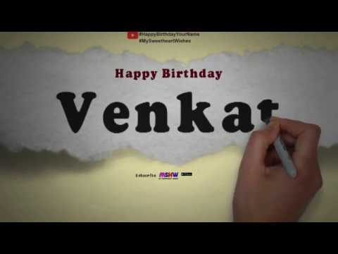 Happy Birthday Venkat | Whatsapp Status Venkat