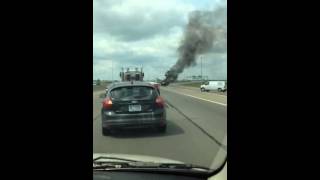 Car Caught on FIRE!!!(exit 159)