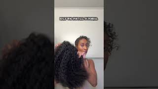 Half Wig Flip Over Install Tutorial | GLUELESS WIGS