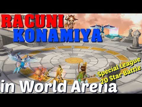 Summoners War - Racuni and Konamiya in World Arena Special League 20 Star Battle!