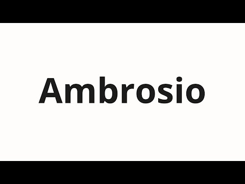 How to pronounce Ambrosio