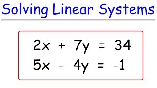 Download the video "How To Solve Linear Systems Using Substitution By Avoiding Fractions!"